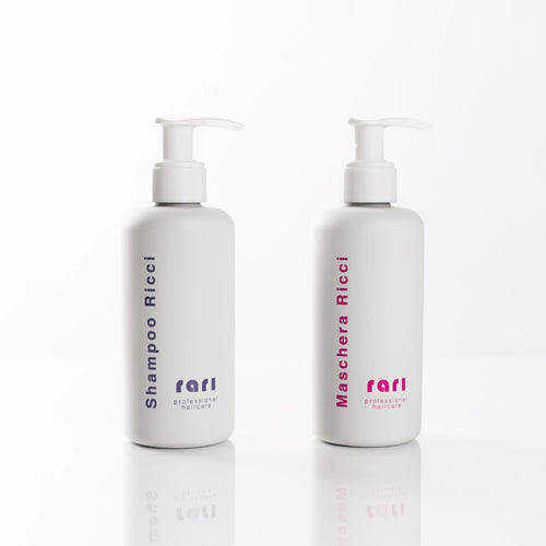 BOX WASHING shampoo e maschera ricci RARI PROFESSIONAL HAIRCARE
