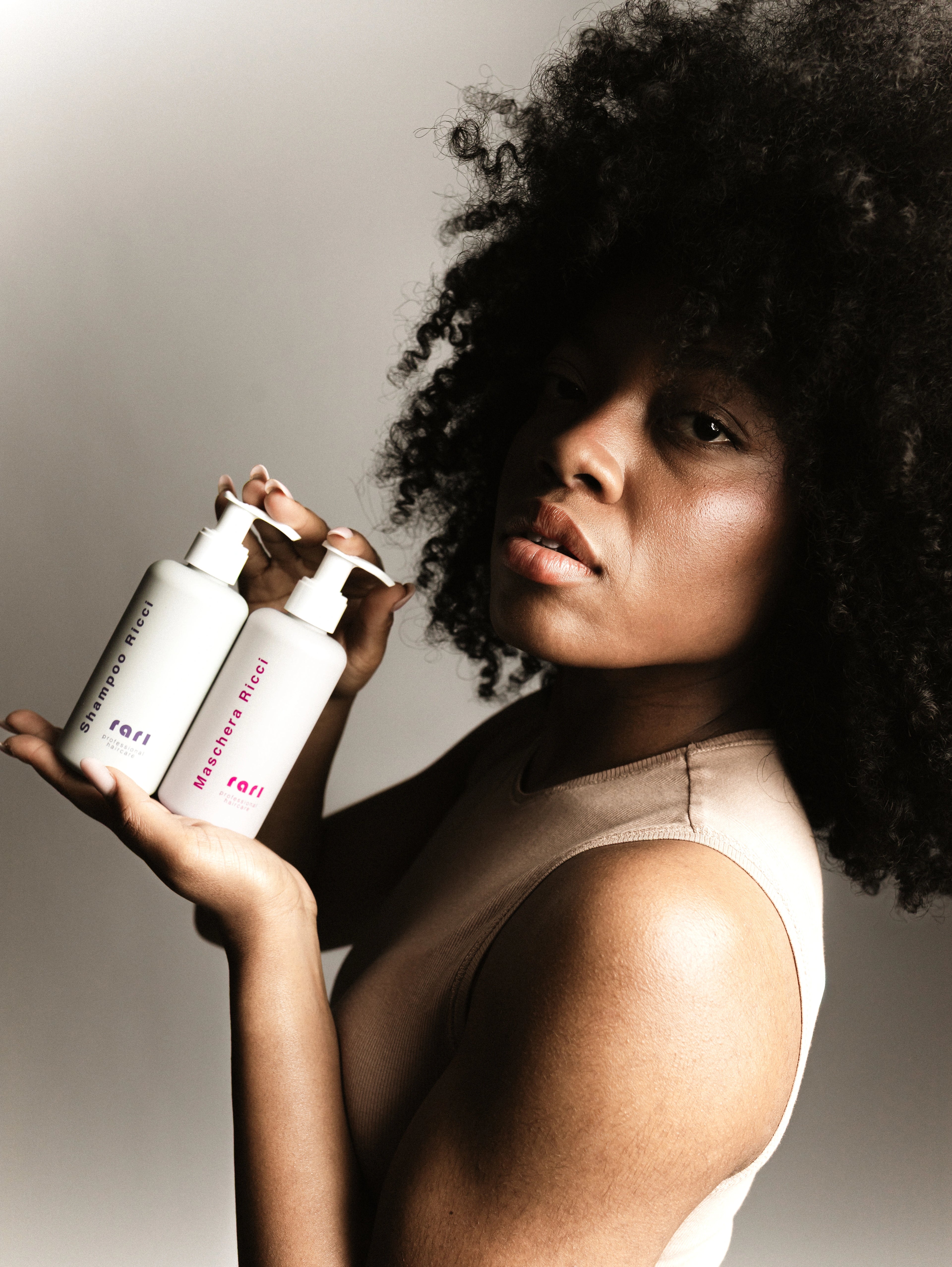 BOX WASHING shampoo e maschera ricci RARI PROFESSIONAL HAIRCARE